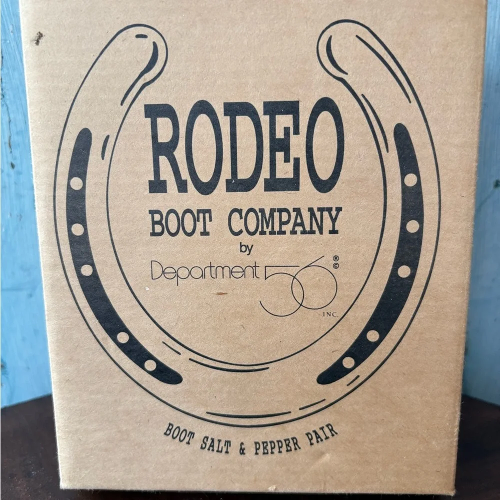 Colorful Ceramic Cowboy Boots Vintage Salt & Pepper Shakers, new in original box - Picture 5 of 10